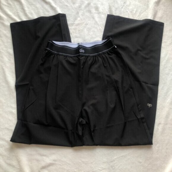 ALO Yoga Women's Black Suit Up Trouser (Regular Size L) - Picture 2 of 4